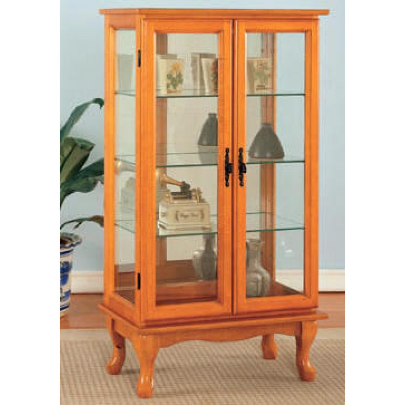 Assembled clearance curio cabinets